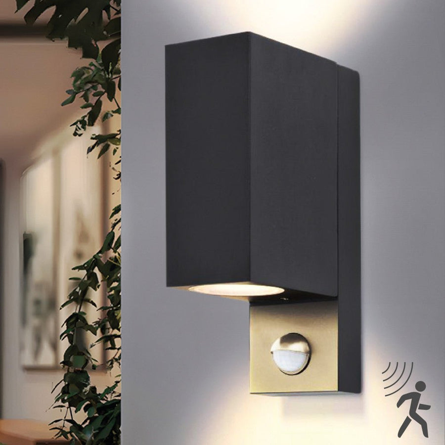 NØRD Auf- und Abwärtssensor – Aluminium – Wandleuchte – 2xGU10 – Schwarz - lidstore.shop