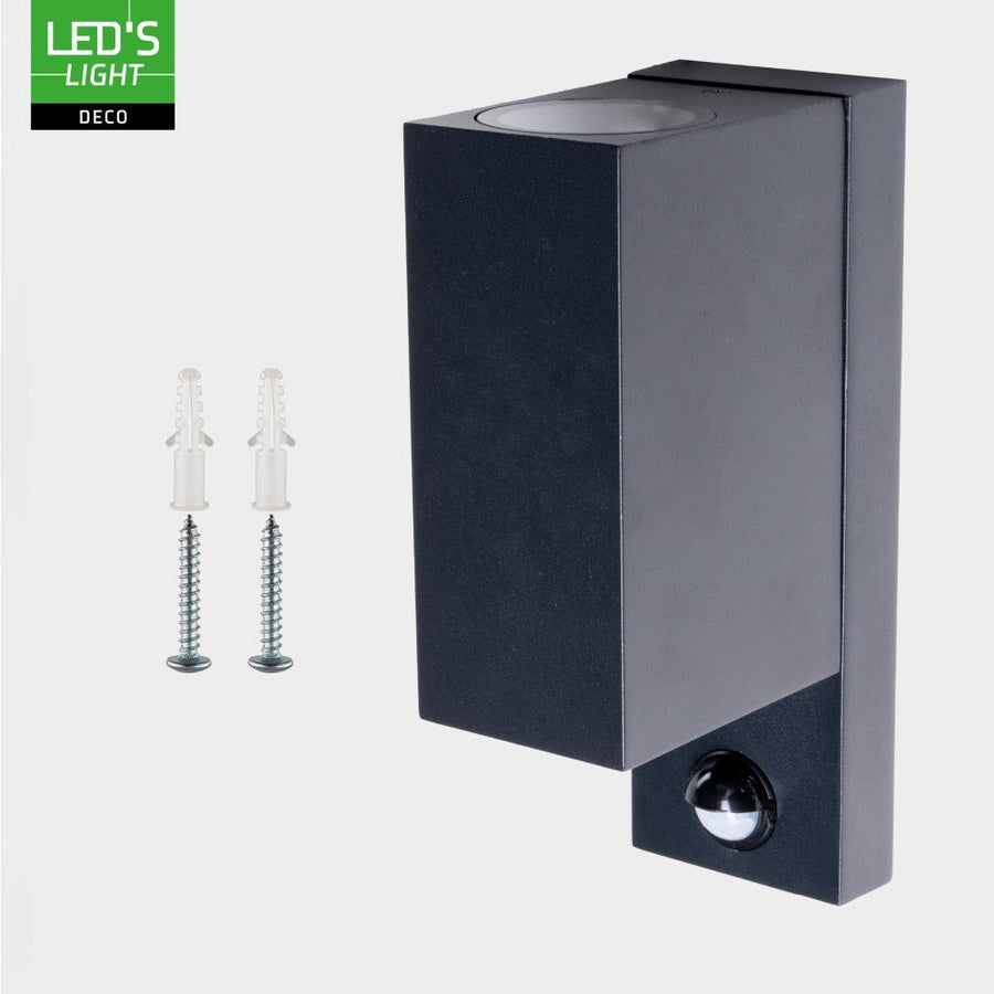 NØRD Auf- und Abwärtssensor – Aluminium – Wandleuchte – 2xGU10 – Schwarz - lidstore.shop