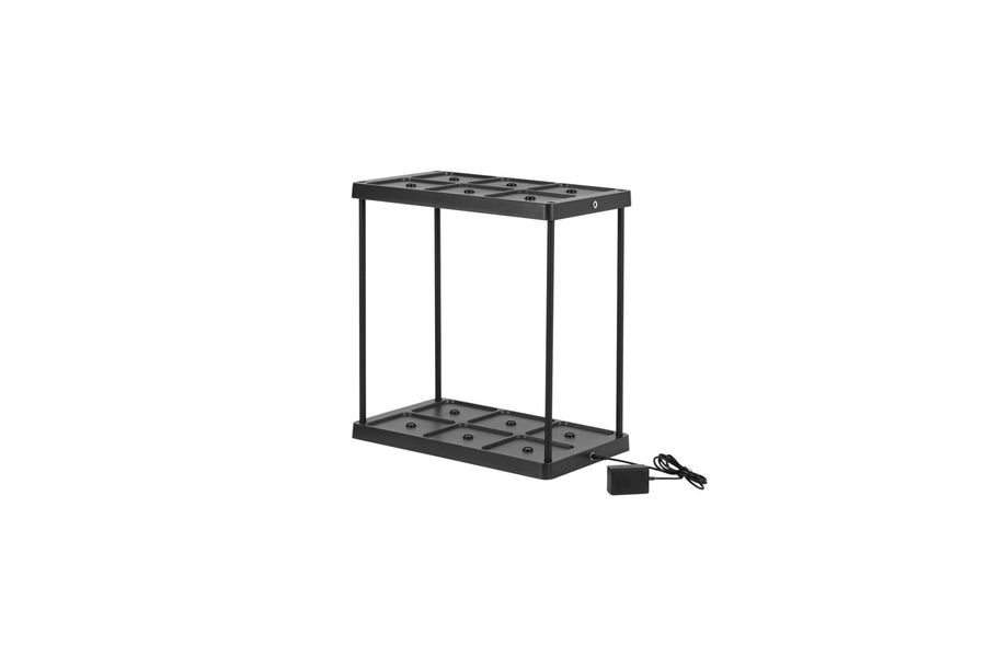 Ladestation für 6 wiederaufladbare LED-Tischlampen - Docking mit Netzteil - Schwarz - lidstore.shop