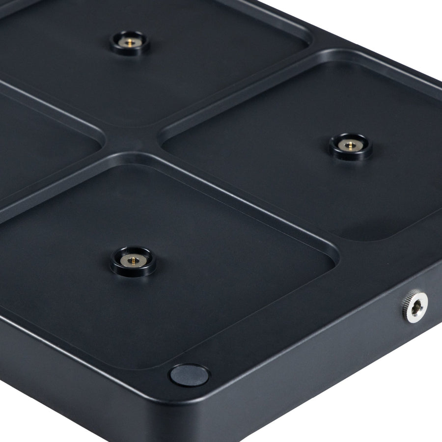 Ladestation für 6 wiederaufladbare LED-Tischlampen - Docking mit Netzteil - Schwarz - lidstore.shop