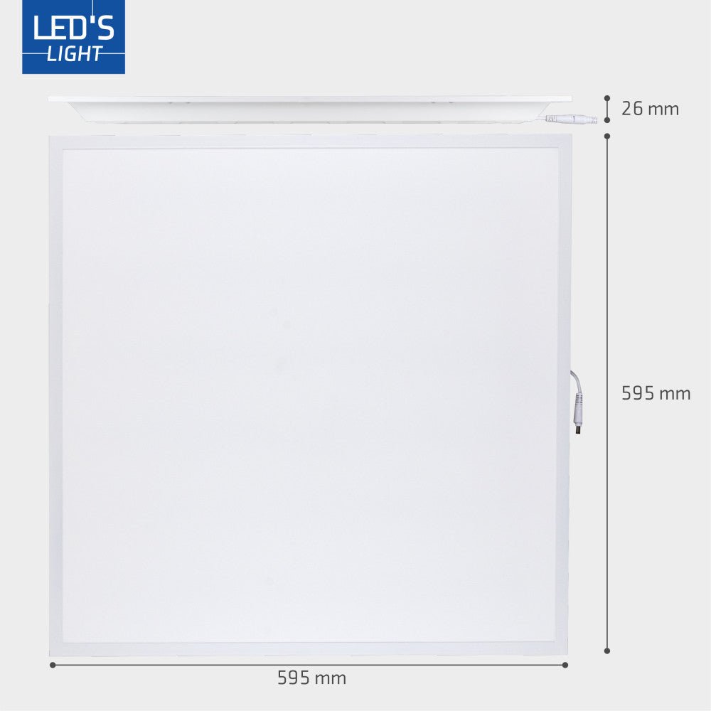 Paneel - 40W 4000lm 4000K 595x595mm - Lifud Driver - Wit - < 22 Panelen LED.nl