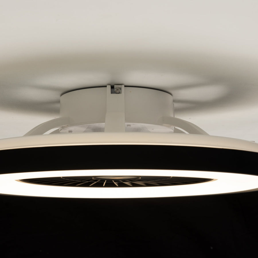 Proventa Premium Plafondventilator met lamp 60 cm - Zomer- en winterstand met afstandsbediening - Zwart Plafondventilatoren LED.nl