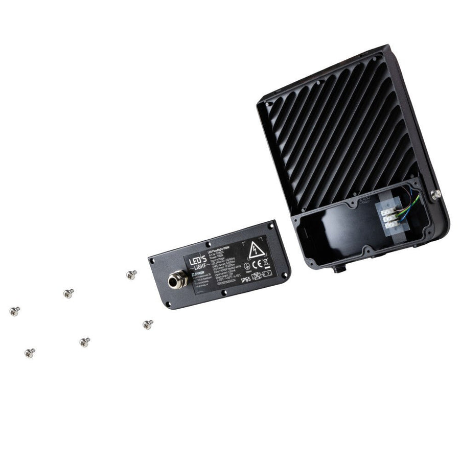 LED-Flutlicht – 100 W, 9600 lm, 4000 K – Schwarz – IP65 - lidstore.shop