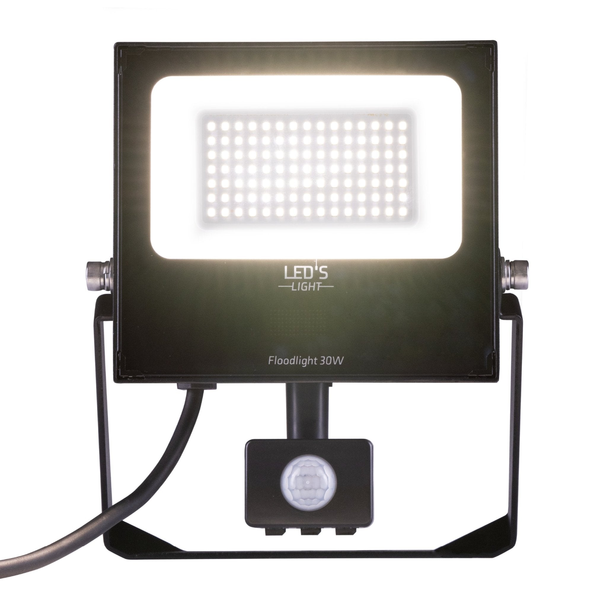 UltraFlood LED Schijnwerper 30W met Bewegingssensor en Daglichtsensor - Kantelbaar - 5400 Lumen - IP65 Schijnwerpers LED.nl