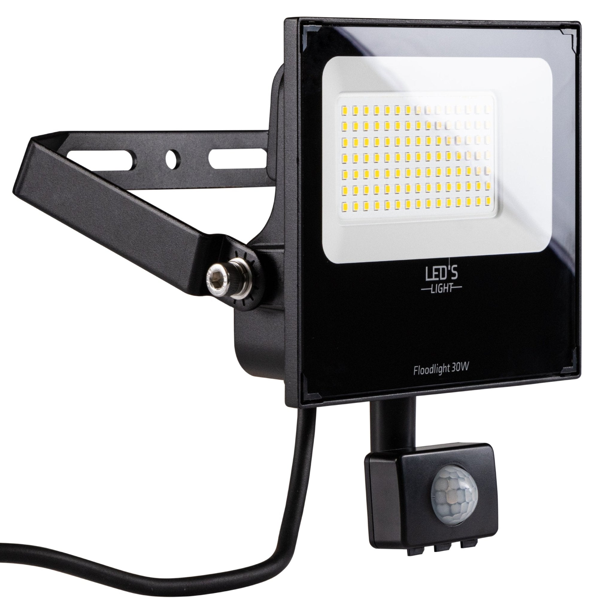 UltraFlood LED Schijnwerper 30W met Bewegingssensor en Daglichtsensor - Kantelbaar - 5400 Lumen - IP65 Schijnwerpers LED.nl