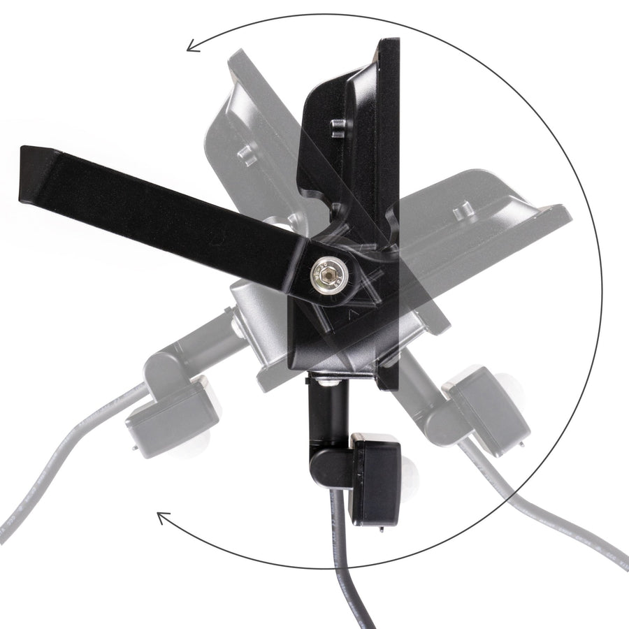 UltraFlood LED Floodlight 50W with Motion Sensor and Daylight Sensor - Tiltable - 8000 Lumen - IP65  - LED.nl