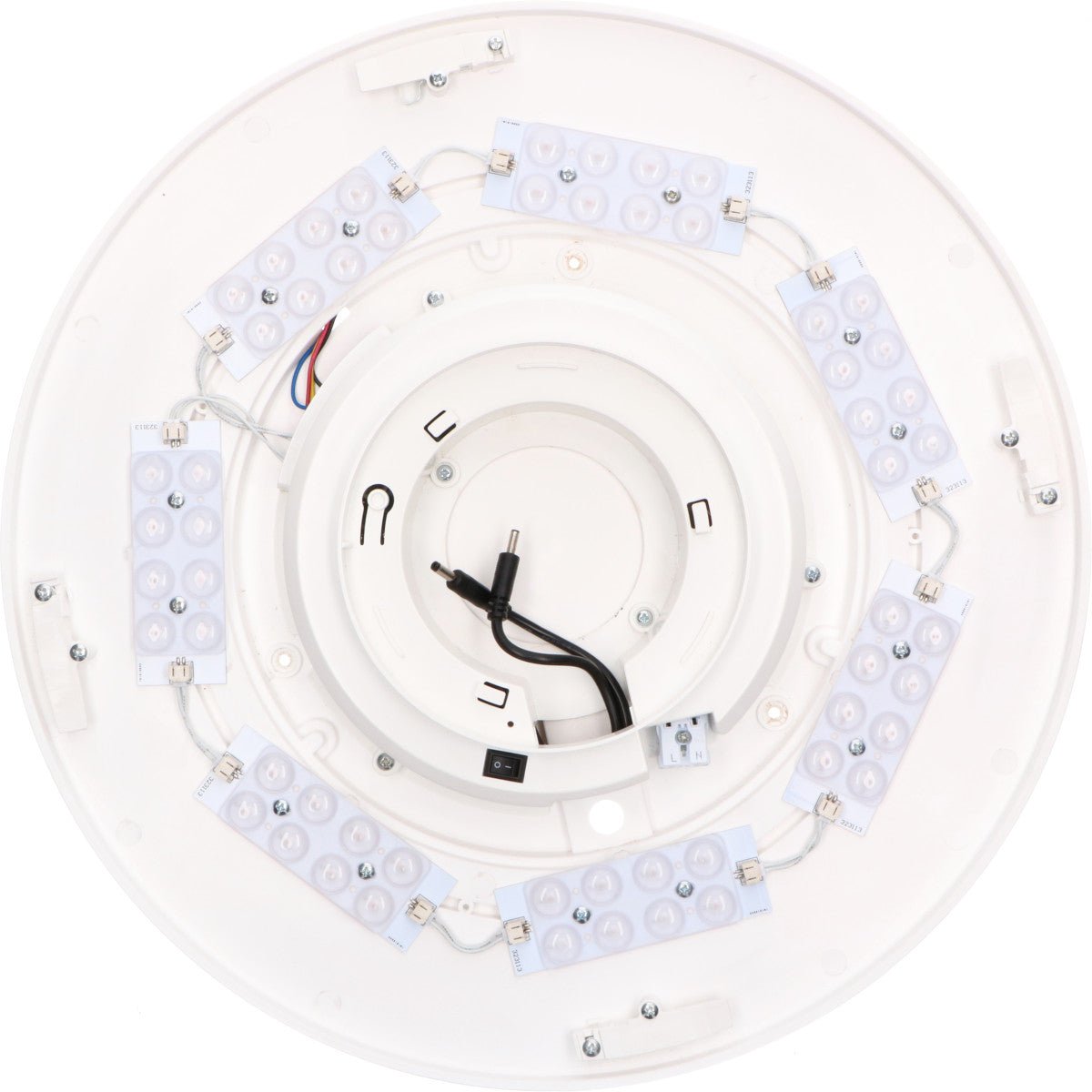 VoiceControl LED Plafondlamp 50 cm met Google Nest & Amazon Echo Dot houder - Bedienbaar met App Slimme lampen LED.nl