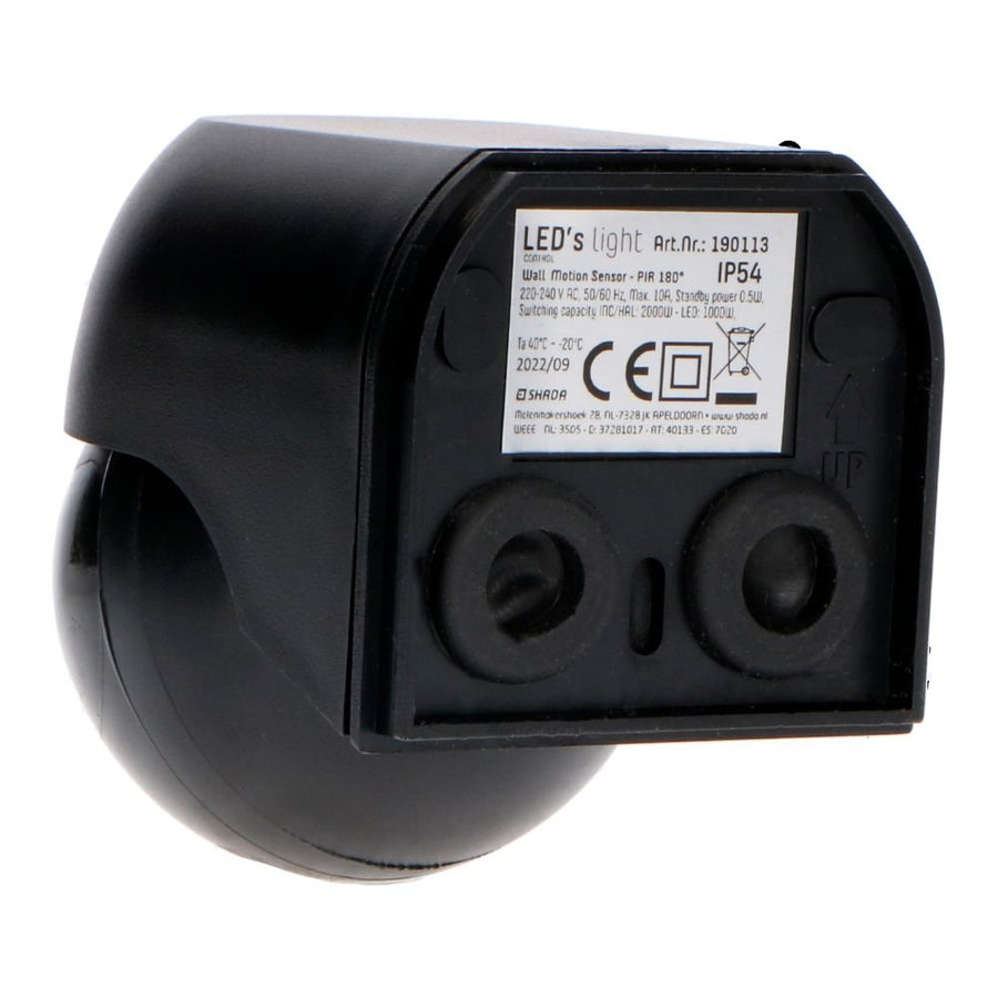 LED's Light 2-in-1 Bewegungsmelder mit Fernbedienung - Erkennt Dämmerung und Bewegung - Schwarz - lidstore.shop