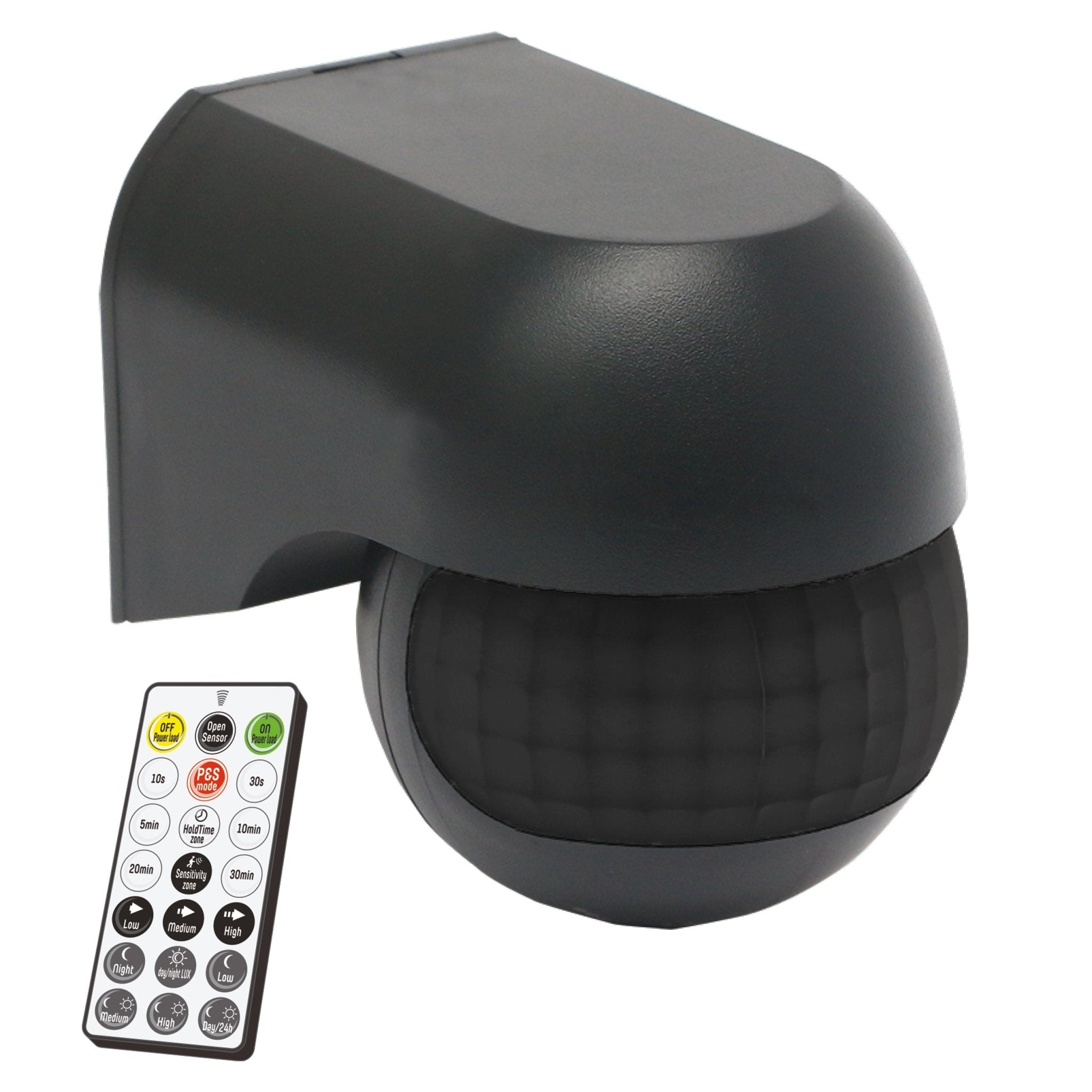 LED's Light 2-in-1 Bewegingsmelder met Afstandsbediening - Detecteert schemer en beweging - Zwart Sensoren LED.nl