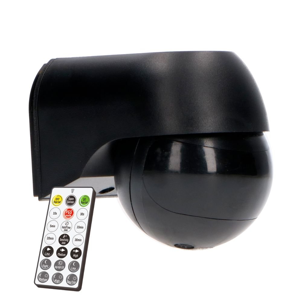 LED's Light 2-in-1 Bewegingsmelder met Afstandsbediening - Detecteert schemer en beweging - Zwart Sensoren LED.nl