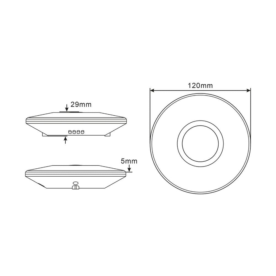 2in1 Bewegungsmelder Decke – Bewegungssensor &amp; Tageslichtsensor – 6 Meter Reichweite  - lidstore.shop