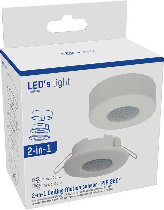 LED's Decken-Bewegungsmelder - Bewegungssensor und Tageslichtsensor - 360 Grad Erfassung - 8 Meter Reichweite - lidstore.shop