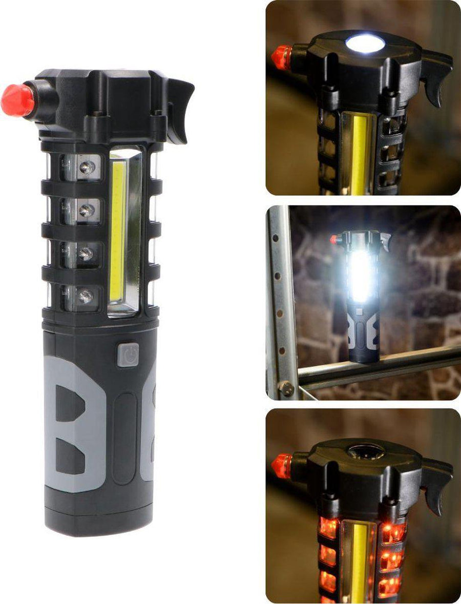 LED-Licht 3-in-1-Notbeleuchtung - Ideal für im Auto - Wiederaufladbar und kabellos - 2 Lichtpunkte - 300 Lumen - lidstore.shop
