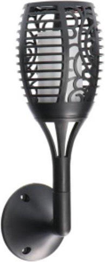 3in1 Solar Tuinlamp Fakkel met sensor - Priklamp, Wandlamp en tafellamp in 1 - 41 cm Buitenlampen LED.nl