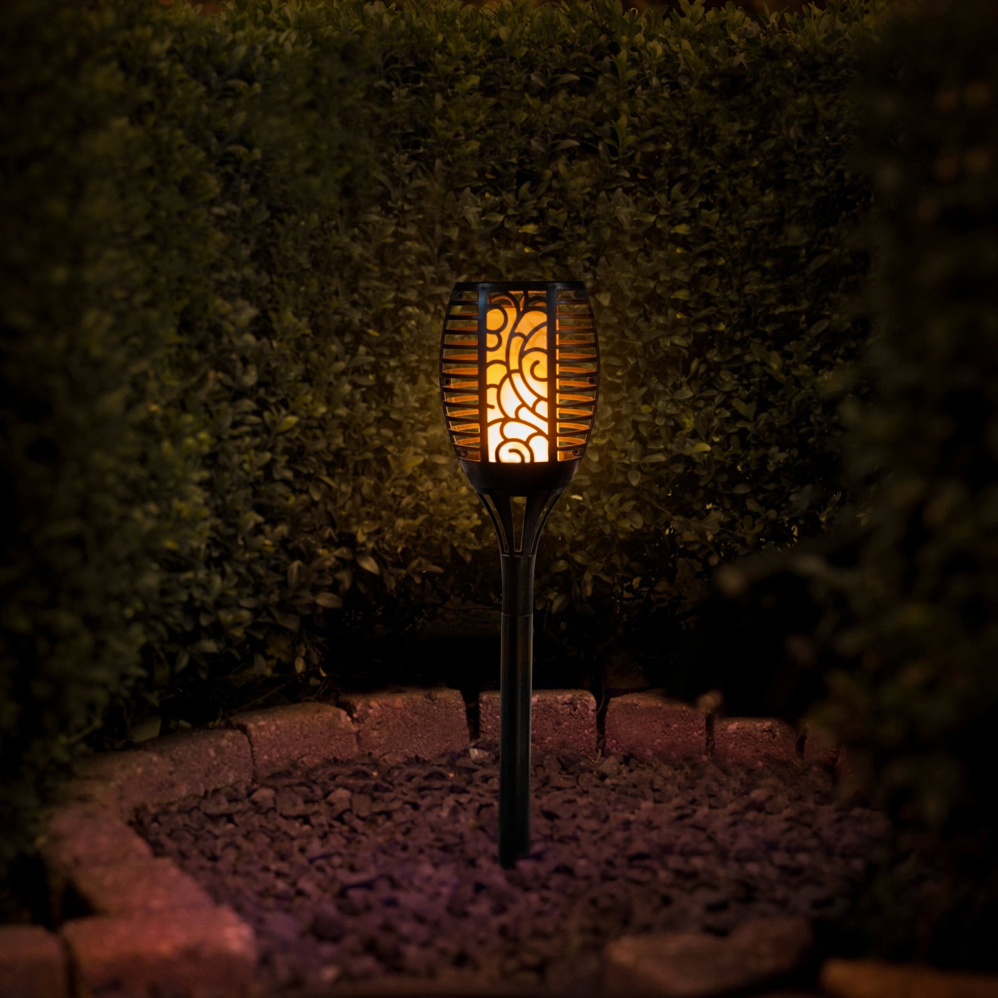 3in1 Solar Tuinlamp Fakkel met sensor - Priklamp, Wandlamp en tafellamp in 1 - 41 cm Buitenlampen LED.nl