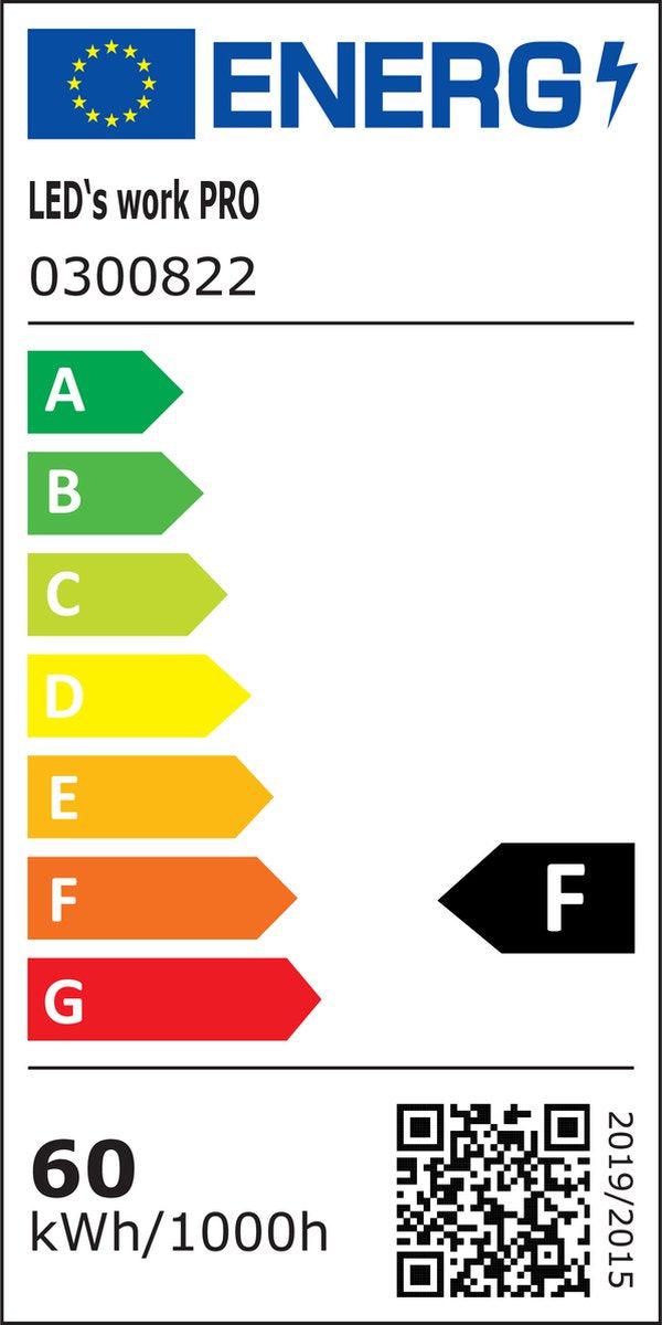 LED's Work ColorPro Construction Lamp 6000 - Realistische Farbwiedergabe CRI97 - 5 Meter Kabel - IP54 - 60W - lidstore.shop