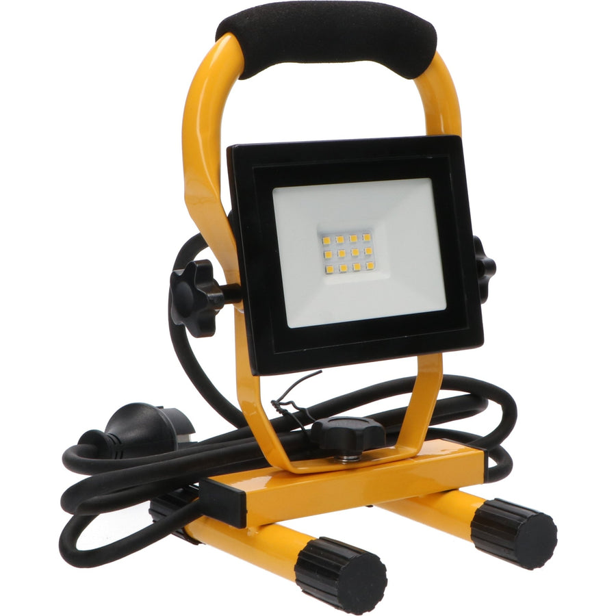 Compact LED Construction Lamp - Foldable &amp; Rotatable - Dust and water resistant - 1060 lm - LED.nl