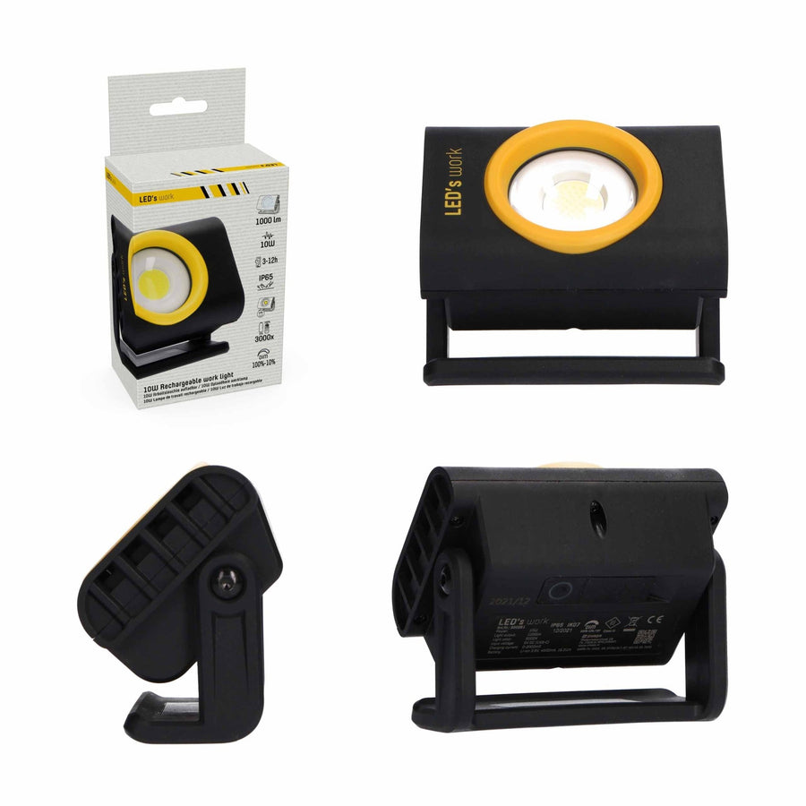 LED's Work Compact LED Arbeitsleuchte 1000 - Mit Akku - Dimmbar in 10 Stufen - IP65 - lidstore.shop