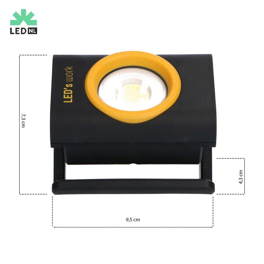 LED's Work Compact LED Arbeitsleuchte 1000 - Mit Akku - Dimmbar in 10 Stufen - IP65 - lidstore.shop