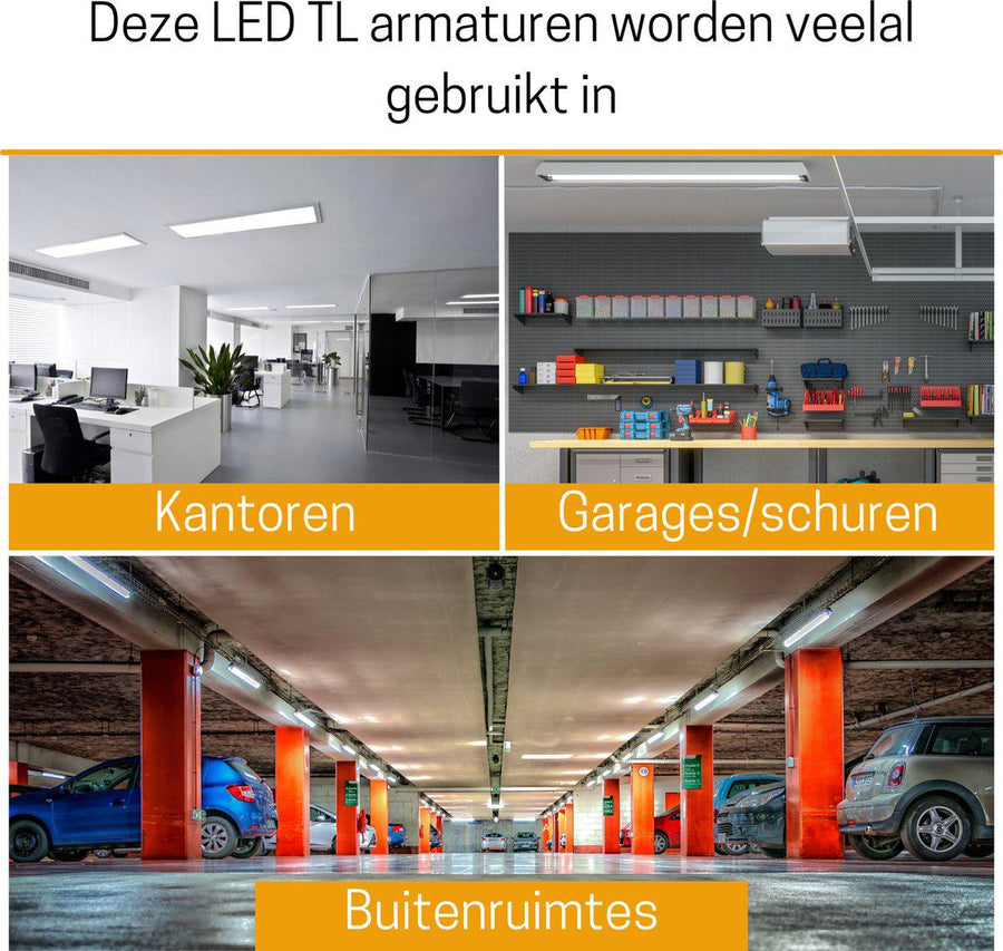 LED's Light Universal LED TL Beleuchtung komplett 120 cm - für innen und außen - 2500 lm - lidstore.shop