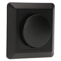 LED's Light Complete Dimmerknop met Frame - Zwart - Past in frames van GIRA, JUNG, Busch-Jaeger Dimmers LED.nl