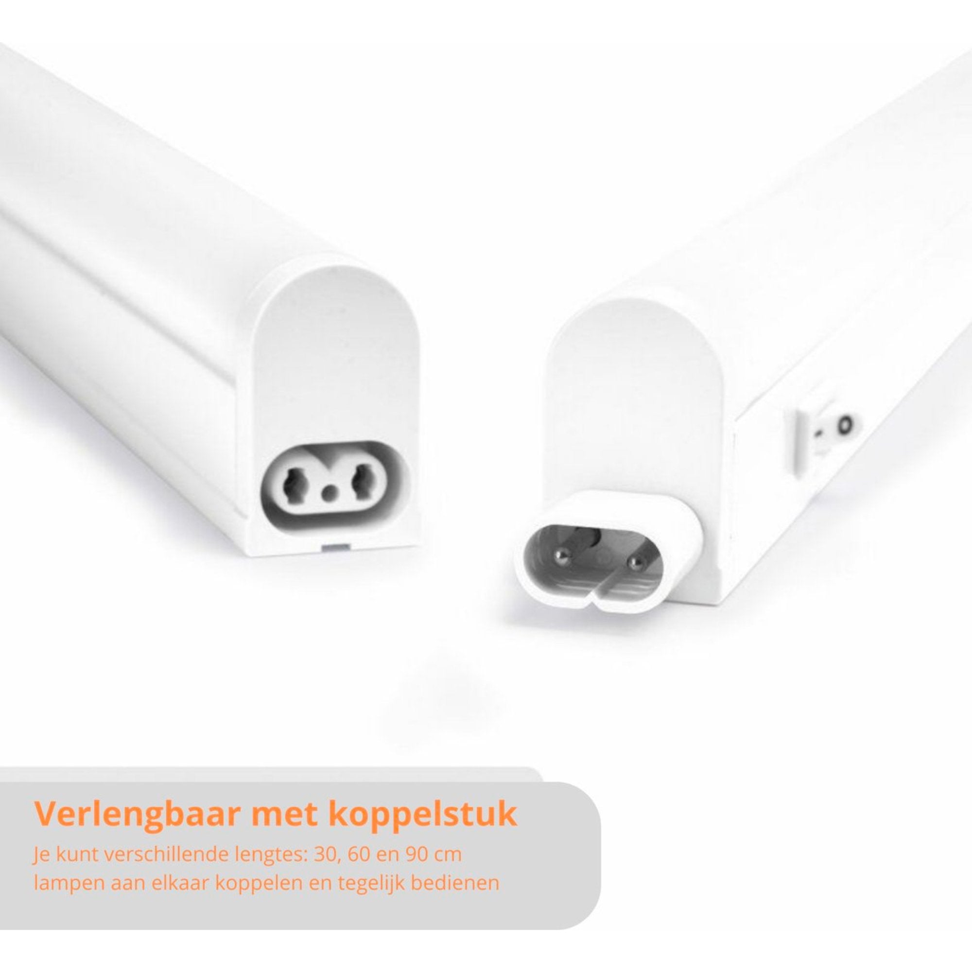 Complete LED Onderbouwverlichting 60 cm - Met koppelstuk en voeding - 4000K LED.nl