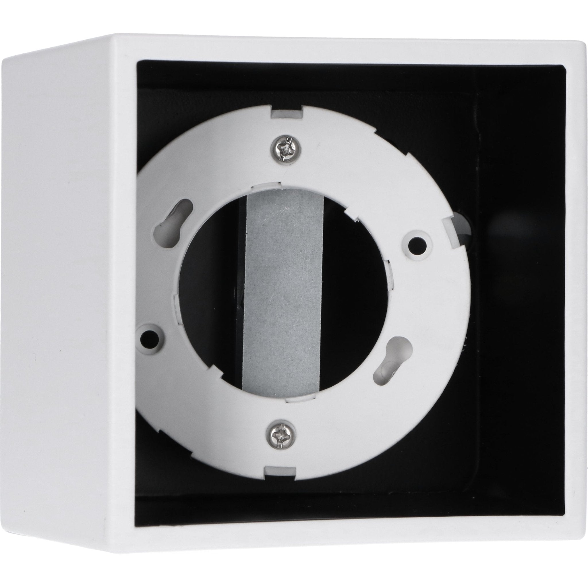 LED's Light Cube LED Plafondlamp - 1 lichtpunt - Draaibaar licht - Staal - 10 x 8 cm - Wit Plafondlampen LED.nl