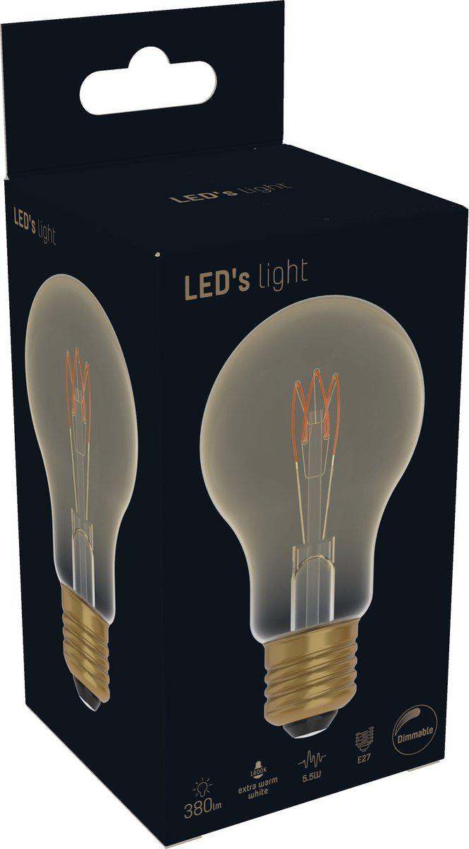 LED Lamp E27 gold - Vintage design - Dimmable extra warm white light - LED.nl