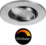 3 PACK - LED's Light Pro LED Inbouwspot Nikkel - DimToWarm - Ø 68mm - Kantelbaar - Warm wit licht - CRI95 Inbouwspots LED.nl