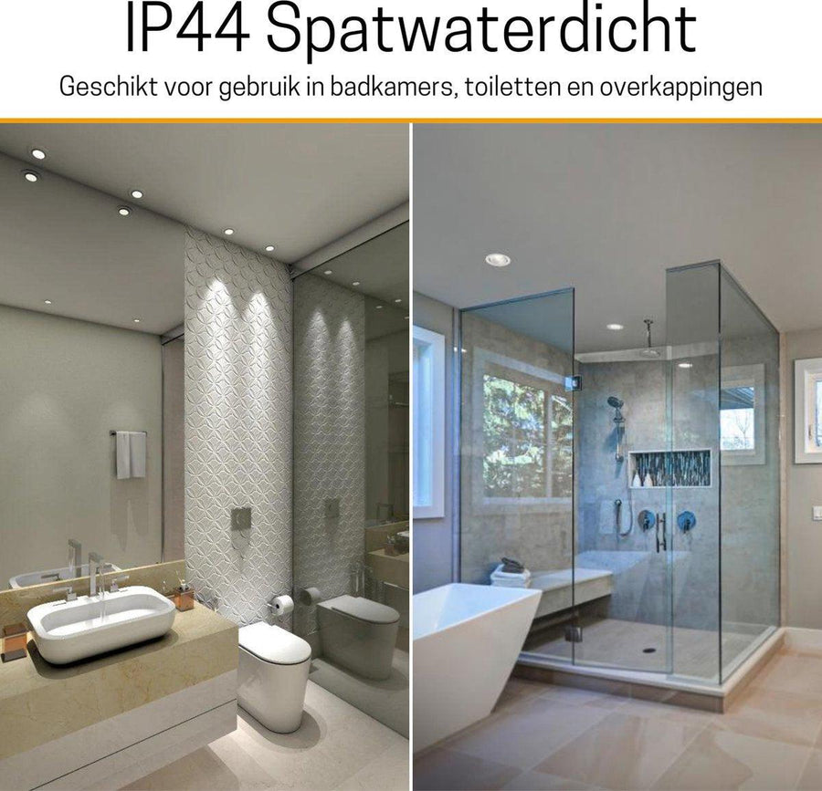 LED's Light Pro LED Einbaustrahler Nickel - DimToWarm - Ø 68mm - Schwenkbar - Warmweißes Licht - CRI95 - lidstore.shop