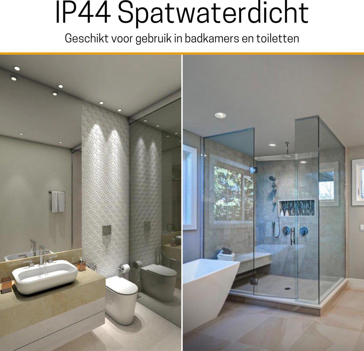 6 PACK - LED's Light Pro LED Inbouwspot Zwart - DimToWarm - Ø 68mm - Kantelbaar - Warm wit licht - CRI95- Dimbaar Inbouwspots LED.nl