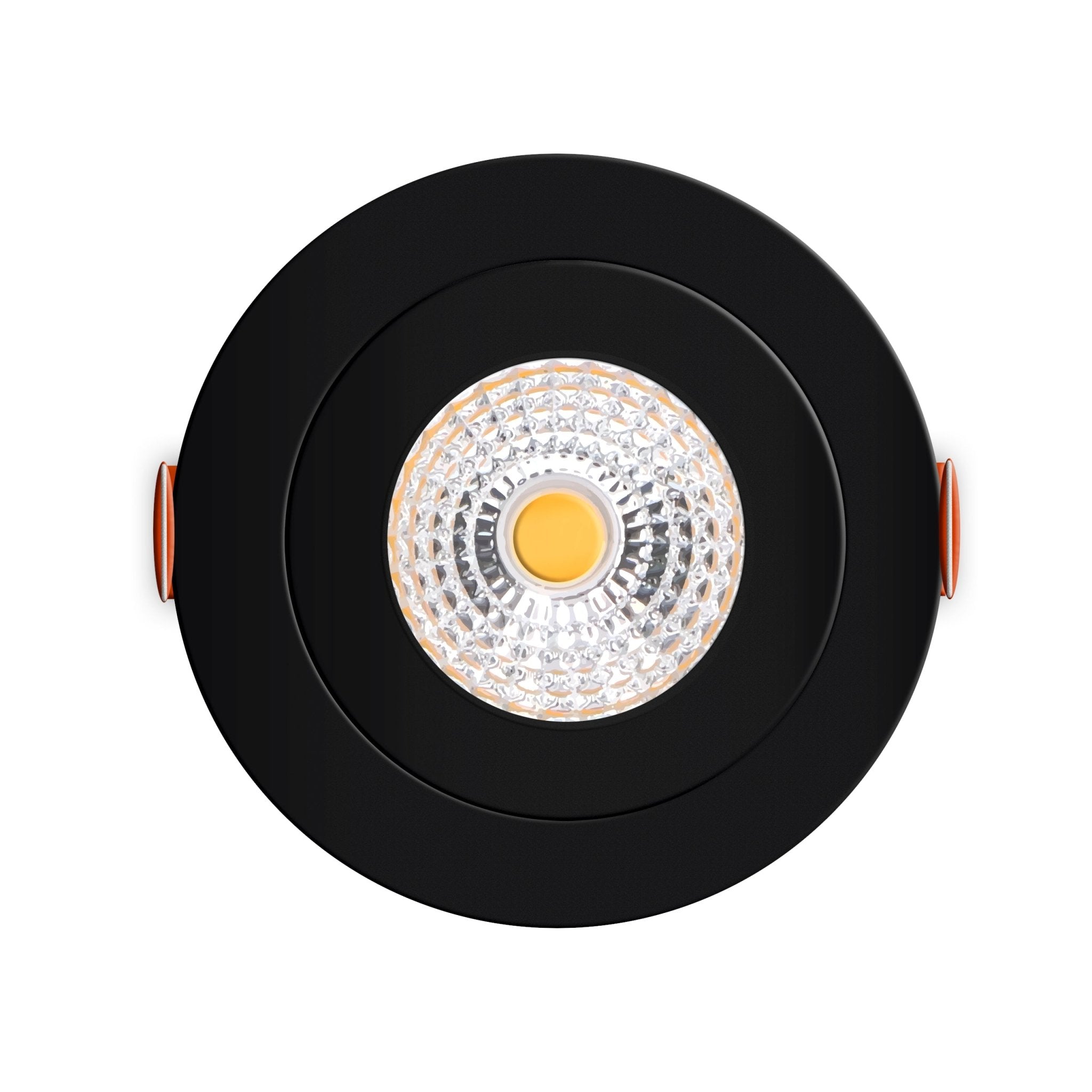 6 PACK - LED's Light Pro LED Inbouwspot Zwart - DimToWarm - Ø 68mm - Kantelbaar - Warm wit licht - CRI95- Dimbaar Inbouwspots LED.nl