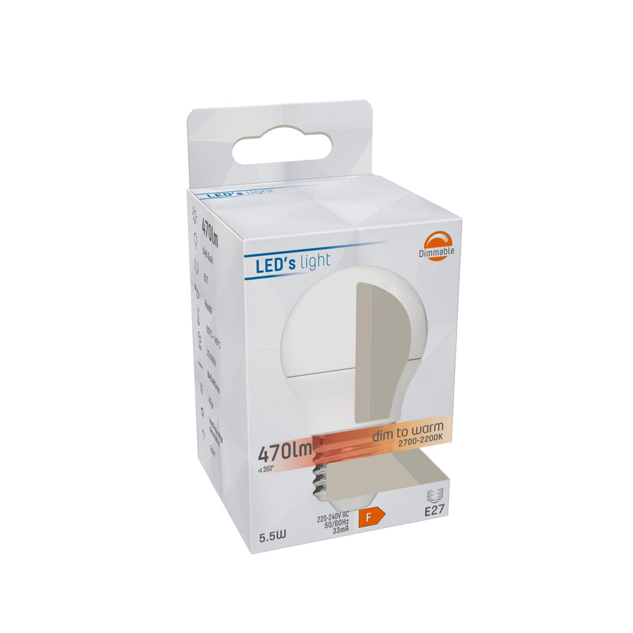 Dimmable E27 LED Lamp - Dimmable to extra warm white - 1 lamp - LED.nl