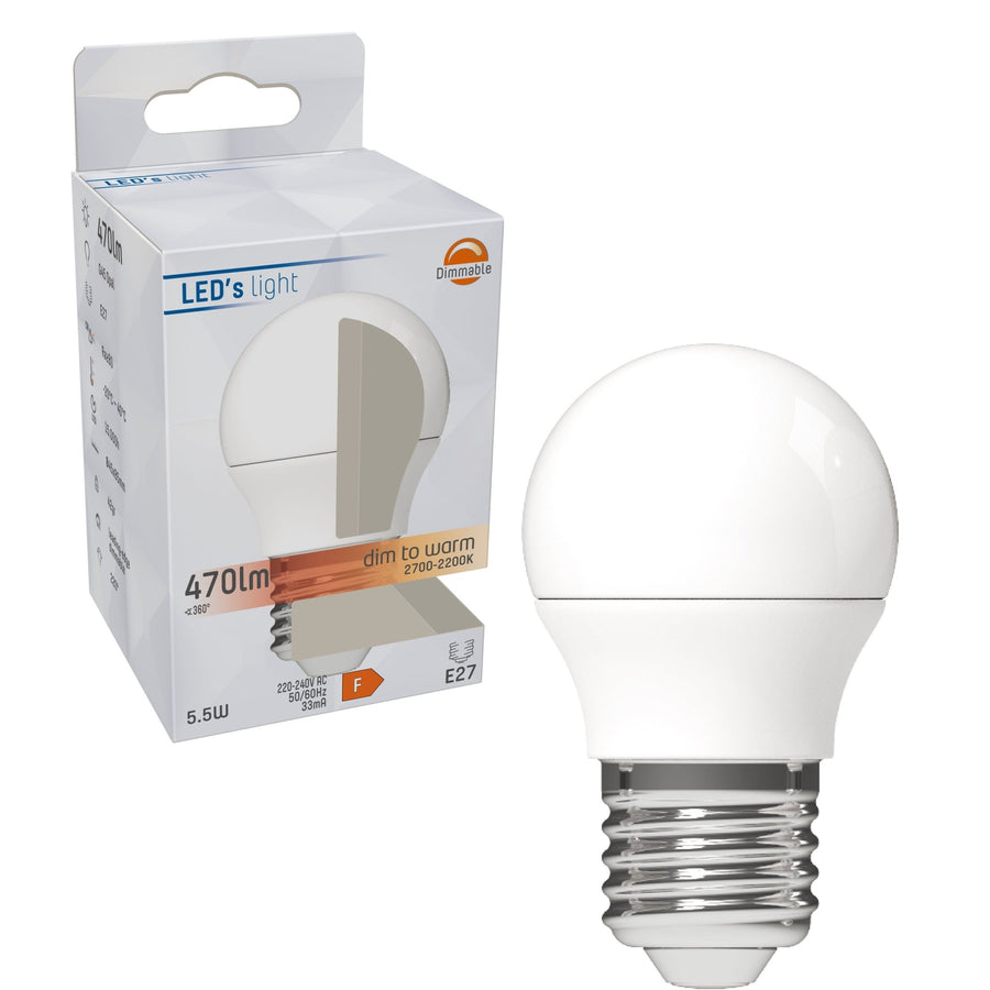Dimmable E27 LED Lamp - Dimmable to extra warm white - 1 lamp - LED.nl