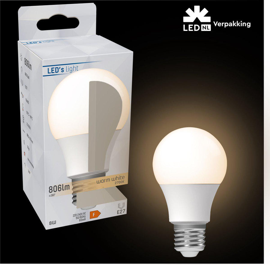 Dimmable LED Lamp E27 - Dimmable to extra warm white - 1 lamp - LED.nl