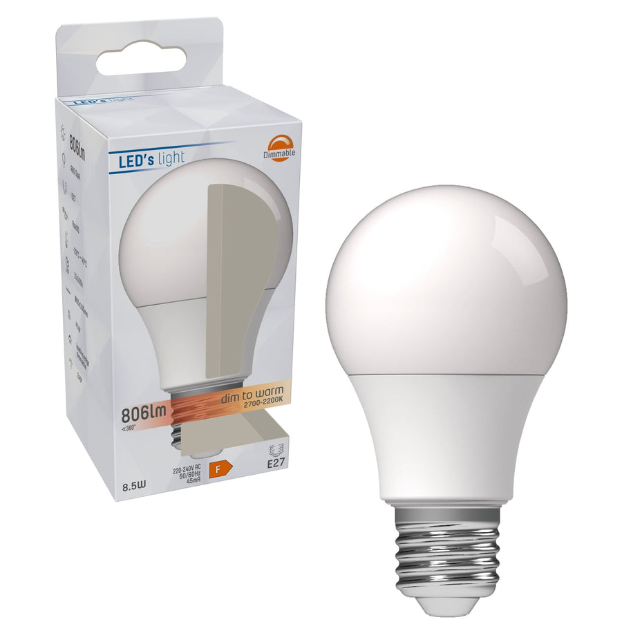 Dimmable LED Lamp E27 - Dimmable to extra warm white - 1 lamp - LED.nl