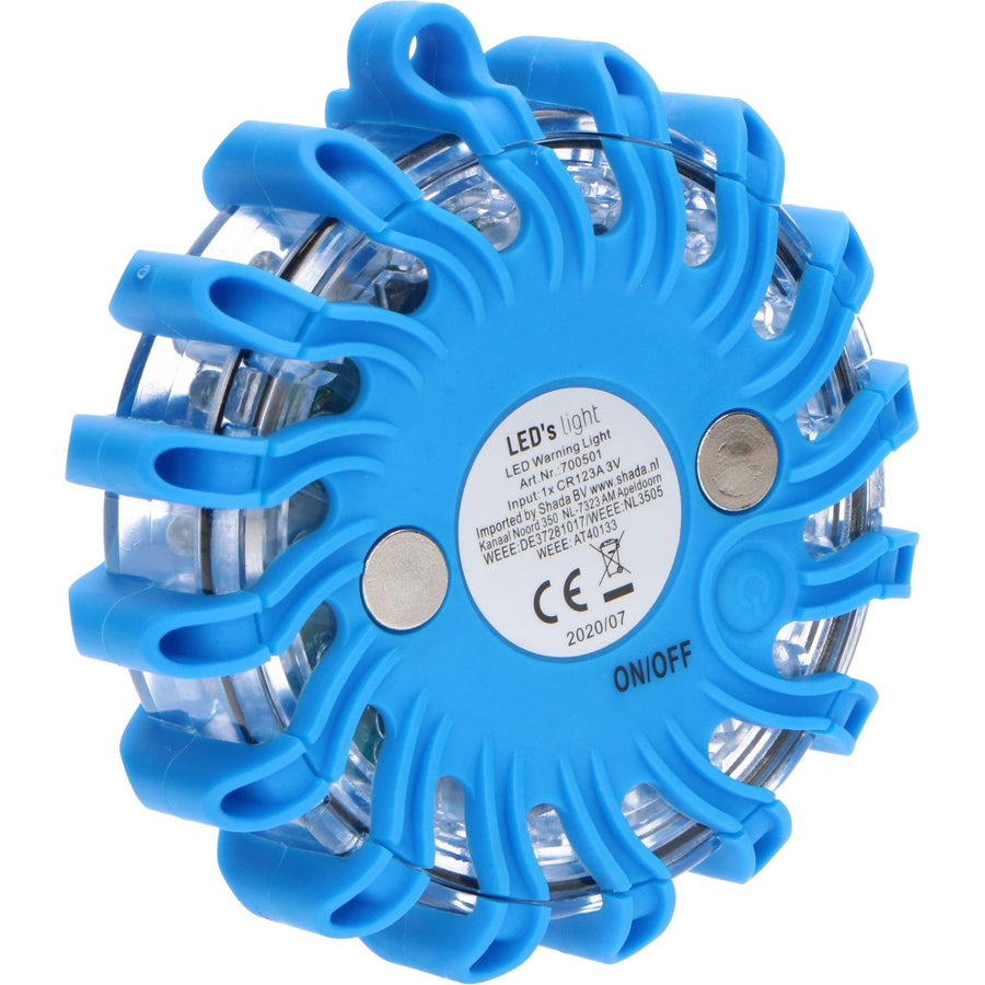 Wireless LED Rotating Light Blue on batteries - 9 modes - Magnetic &amp; Waterproof - LED.nl