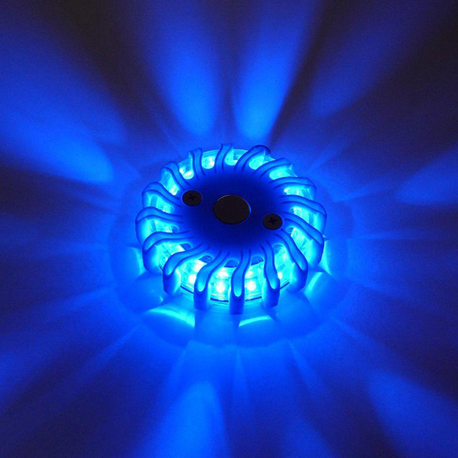 Wireless LED Rotating Light Blue on batteries - 9 modes - Magnetic &amp; Waterproof - LED.nl