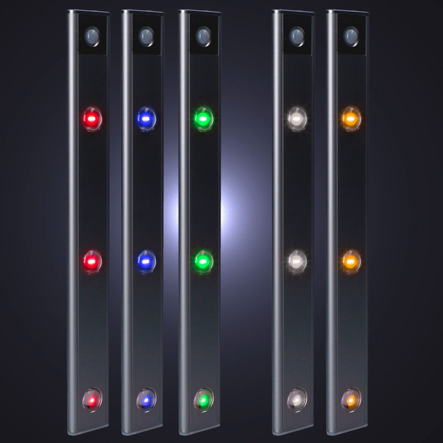 LED-Unterbauleuchte EasyFix mit Bewegungssensor – RGB-Funktion – 3 Lichtpunkte – kabellos und wiederaufladbar – 35 cm - lidstore.shop