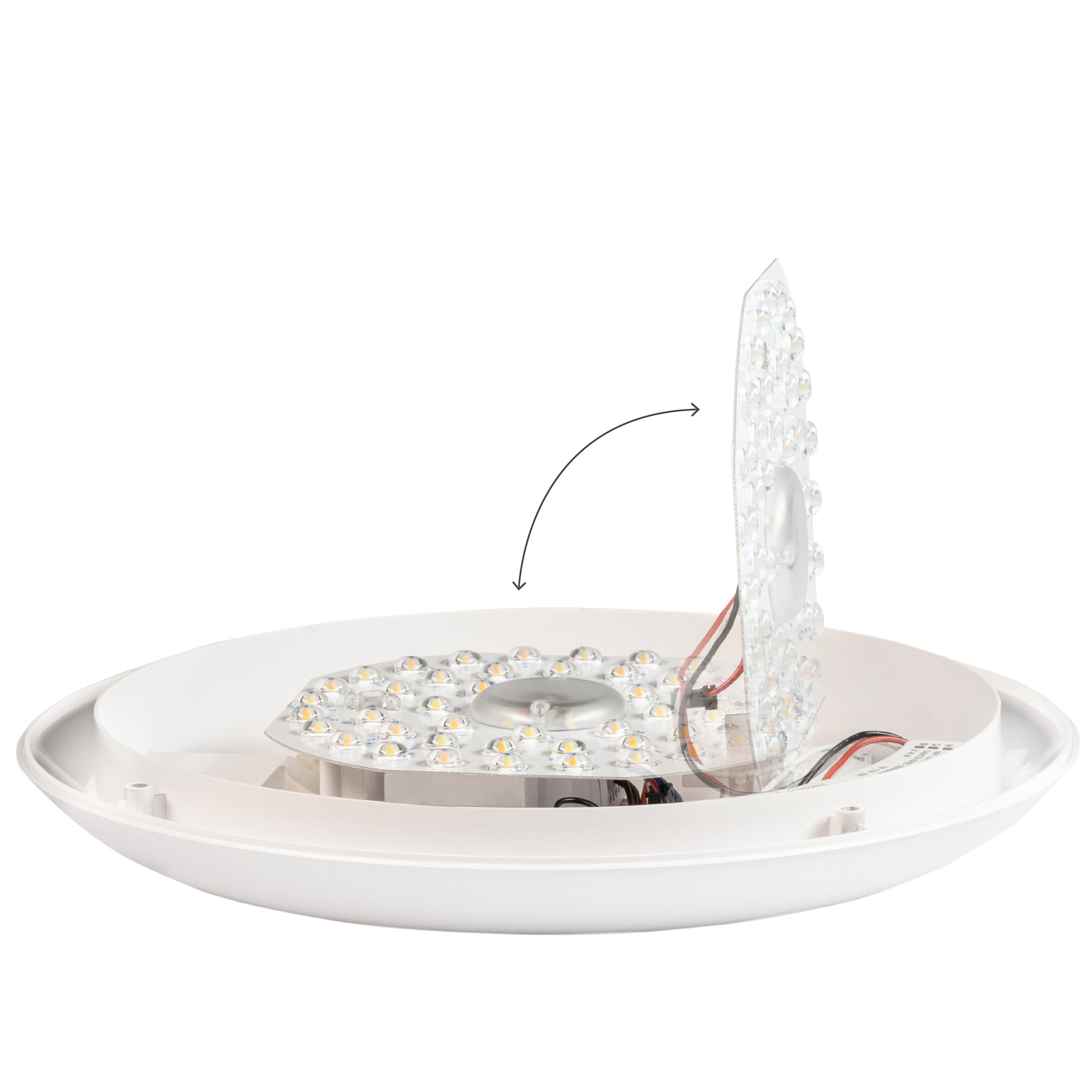 EasyFix LED Plafondlamp 30 cm - Lichtkleur en lichtsterkte dimbaar - Waterdicht - IP66 Plafondlampen Led.nl