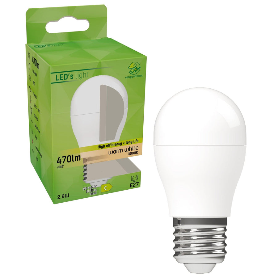 Elite LED Ball Lamp E27 Matte - Lasts up to 25 years - Warm white - 2.9W replaces 40W - LED.nl