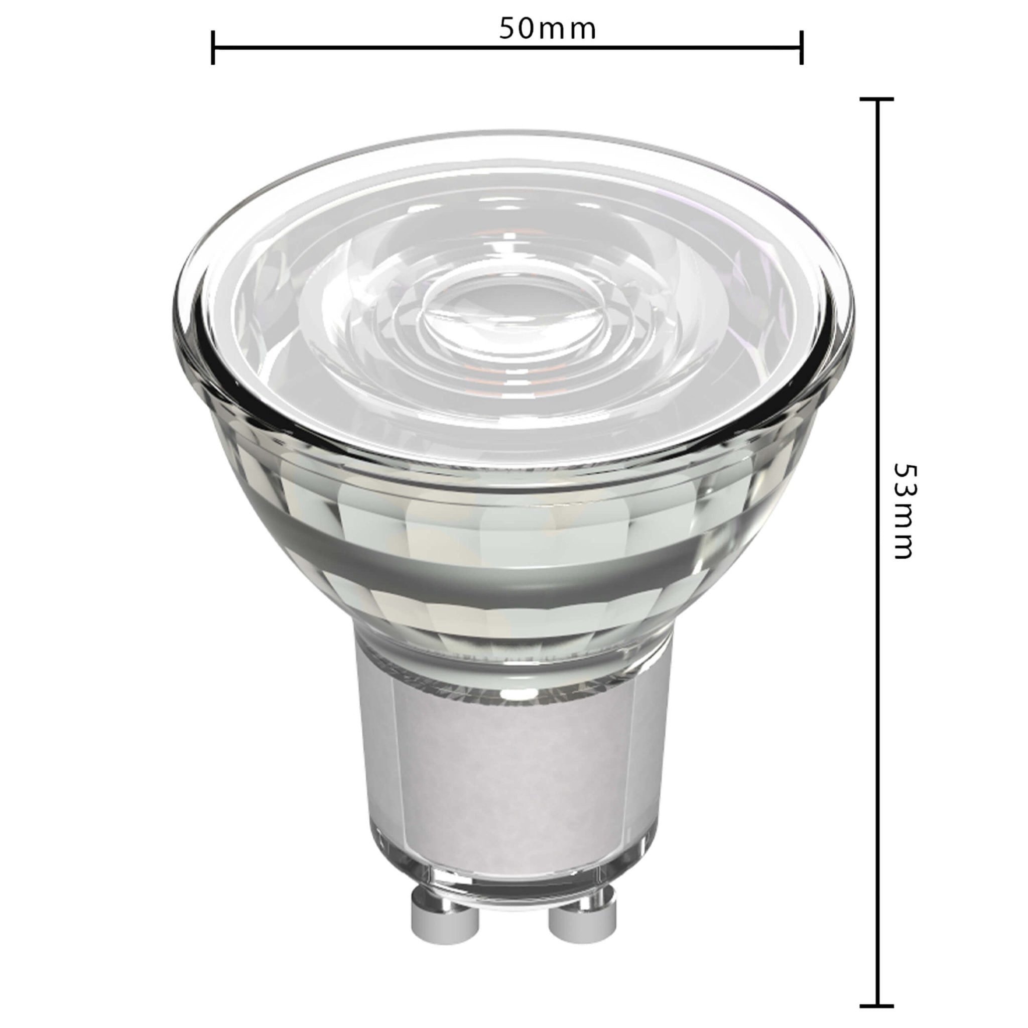Elite LED Lamp met GU10 fitting - Gaat tot 25 jaar mee - 2W/50W - 345 lm - Warm wit Spotjes LED.nl