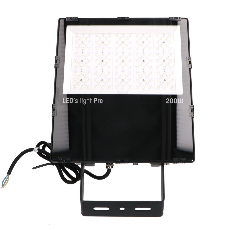 HeavyDuty LED Floodlight 200W - Waterproof (IP66) &amp; Corrosion Resistant (C4) - Black Floodlight  - LED.nl