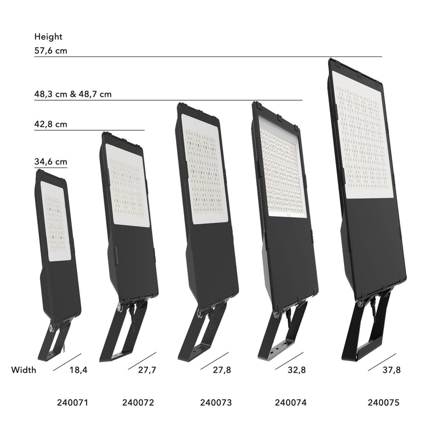 LED's Light Pro Hochleistungs-LED-Flutlicht 50W – Wasserdicht (IP66) & Korrosionsbeständig (C4) – Schwarz - lidstore.shop