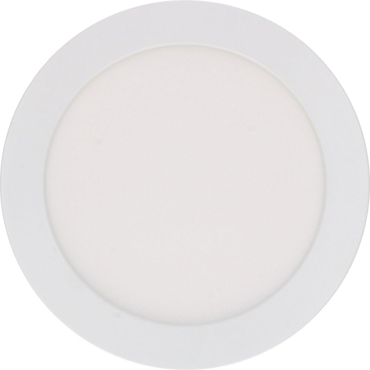 LED's Light Inbouw/Opbouw LED Plafondlamp Downlight - Dimbaar - 18W – 1820 lm – Ø240 mm – Zaagmaat Ø 220mm | CCT 3000K / 4000K / 6000K - Wit Plafondlampen LED.nl