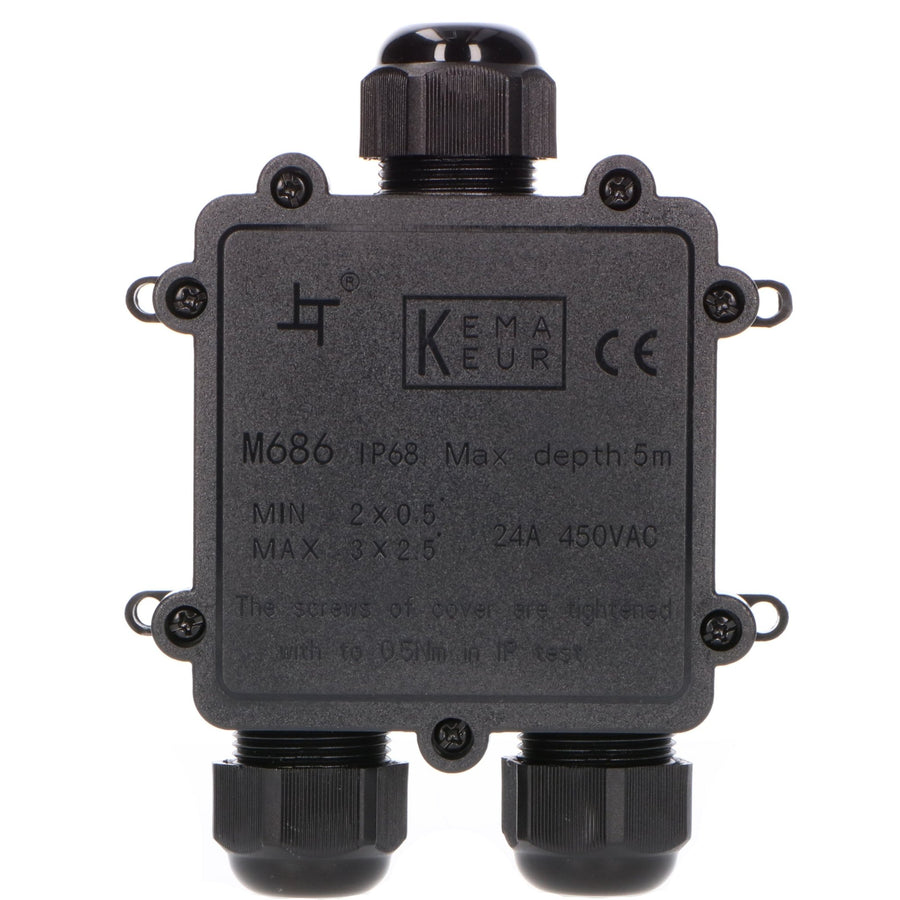 LED's Light Pro Junction Box I-Verbinder - IP68 wasserdicht - Anschlussdose für Kabel von 4 bis 12 mm - lidstore.shop