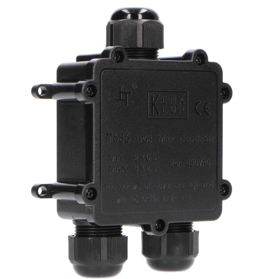 LED's Light Pro Junction Box I-Verbinder - IP68 wasserdicht - Anschlussdose für Kabel von 4 bis 12 mm - lidstore.shop