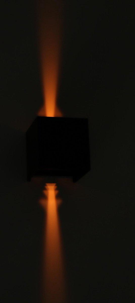 LED's Light Kubus LED Wandlamp buiten - 2 lichts - Dimbaar en instelbare lichtkleur - IP65 Waterdicht - Zwart Wandlampen LED.nl