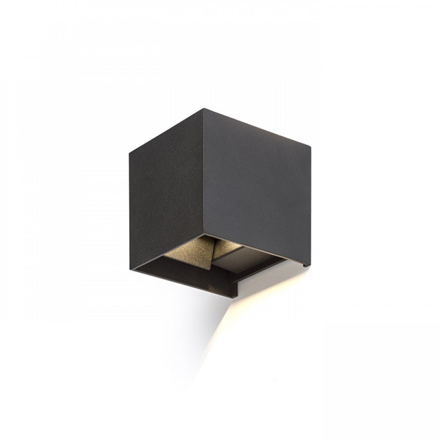 LED's Light Kubus LED Wandlamp buiten - 2 lichts - Dimbaar en instelbare lichtkleur - IP65 Waterdicht - Zwart Wandlampen LED.nl