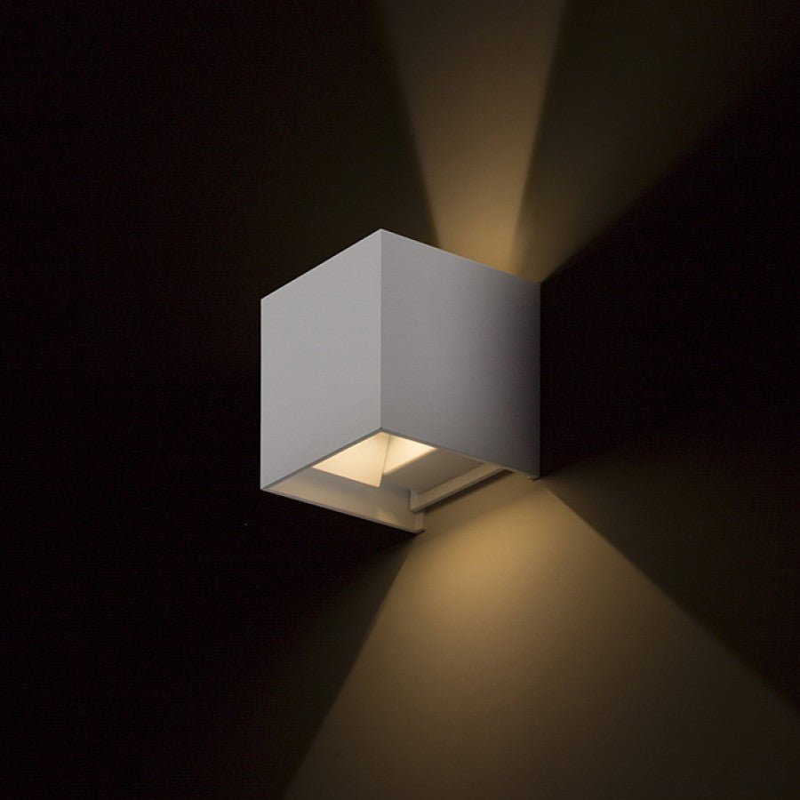 LED's Light Kubus LED Wandlamp voor buiten - Omhoog&Omlaag licht - IP65 - Wit Wandlampen LED.nl